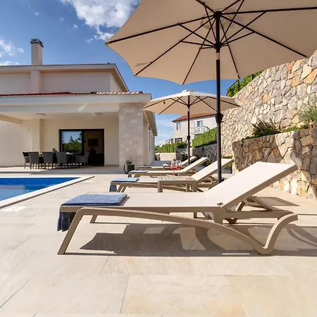 Luxury With A Pool, Panoramic Sea View, - By Traveler Tourist Agency Krk Id 2406 Villa