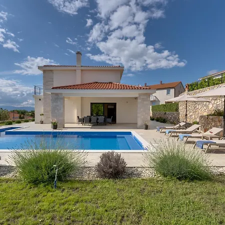 Vila Luxury With A Pool, Panoramic Sea View, - By Traveler Tourist Agency Krk Id 2406