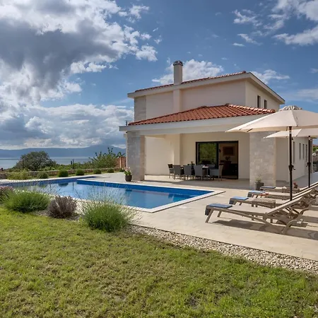 Luxury With A Pool, Panoramic Sea View, - By Traveler Tourist Agency Krk Id 2406 Vila *