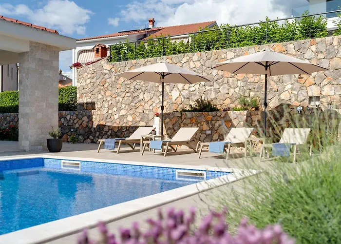 Luxury With A Pool, Panoramic Sea View, - By Traveler Tourist Agency Krk Id 2406 Sveti Vid-Miholjice