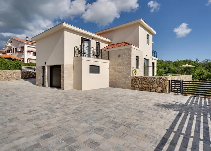 Villa Luxury With A Pool, Panoramic Sea View, - By Traveler Tourist Agency Krk Id 2406 *