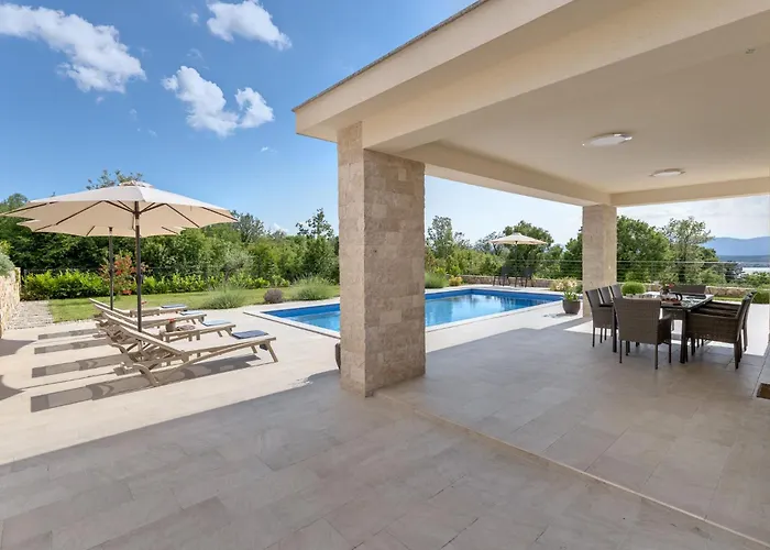 Villa Luxury With A Pool, Panoramic Sea View, - By Traveler Tourist Agency Krk Id 2406 Sveti Vid-Miholjice
