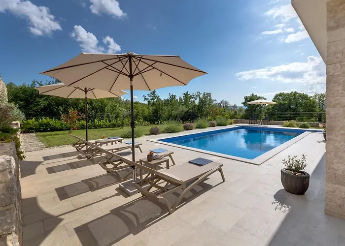 Villa Luxury With A Pool, Panoramic Sea View, - By Traveler Tourist Agency Krk Id 2406 *