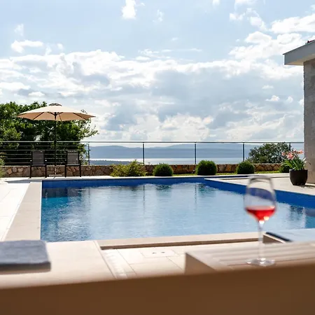 Luxury With A Pool, Panoramic Sea View, - By Traveler Tourist Agency Krk Id 2406 Willa