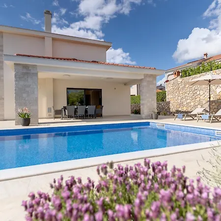 Luxury With A Pool, Panoramic Sea View, - By Traveler Tourist Agency Krk Id 2406 Willa *